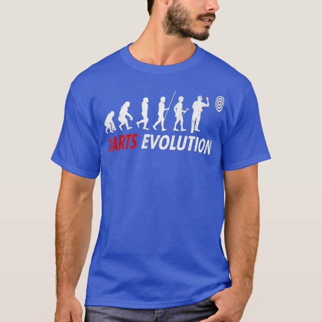 Darts Evolution Dart Player T Shirt (Framsida)