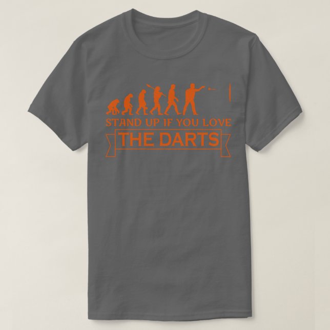 Darts Evolution Darts Player Gift T Shirt (Design framsida)