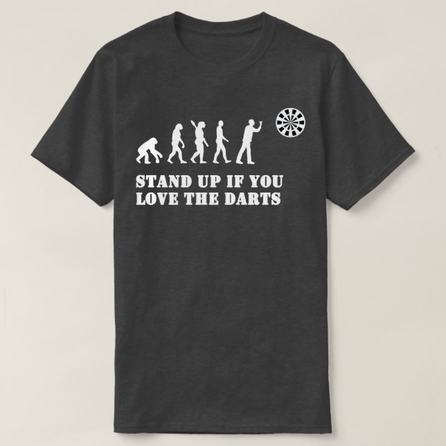 Darts Evolution Funny Darts Gift T Shirt (Design framsida)