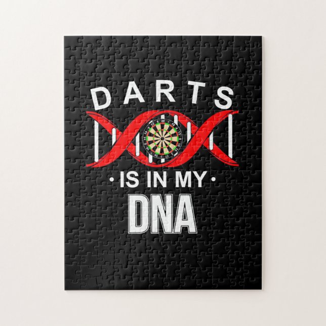 Darts finns i mitt DNA Pussel (Vertikal)