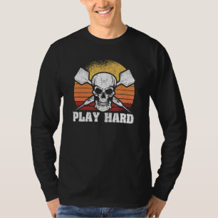 Darts Fläkt i Dartboard Skull Pilar Dartboard Bull T Shirt