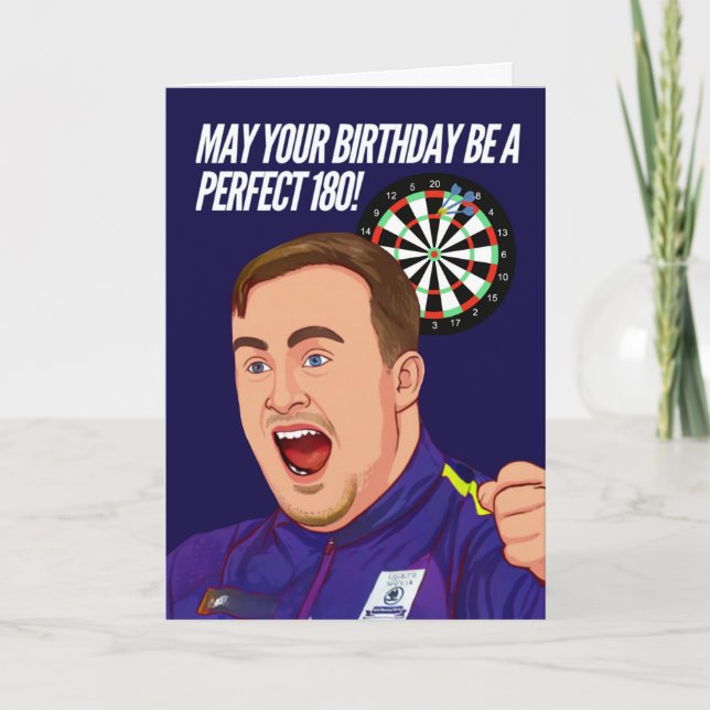 Darts födelsedagskort kort (Framsida)