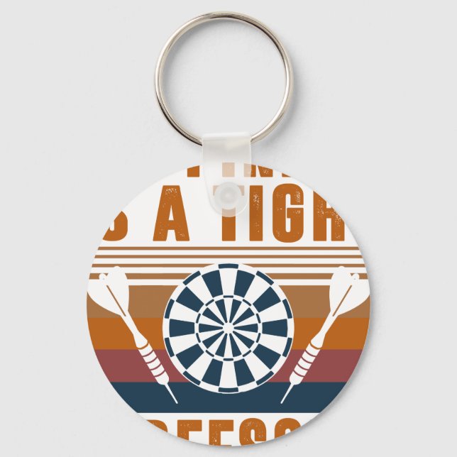 Darts Funny Happiness is a tight Threesome Club Gi Nyckelring (Framsida)