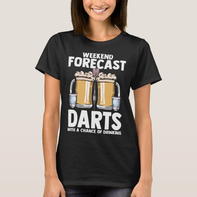 Darts Game Dart Throwing Bullseye Darting Dart Pla T Shirt (Framsida)