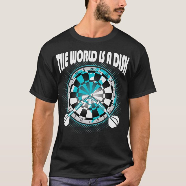 Darts Gift World är en Disk Darts T Shirt (Framsida)