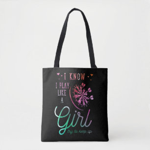 Darts Girl Cute Dart Dartboard Woman (Dartboard) Tygkasse