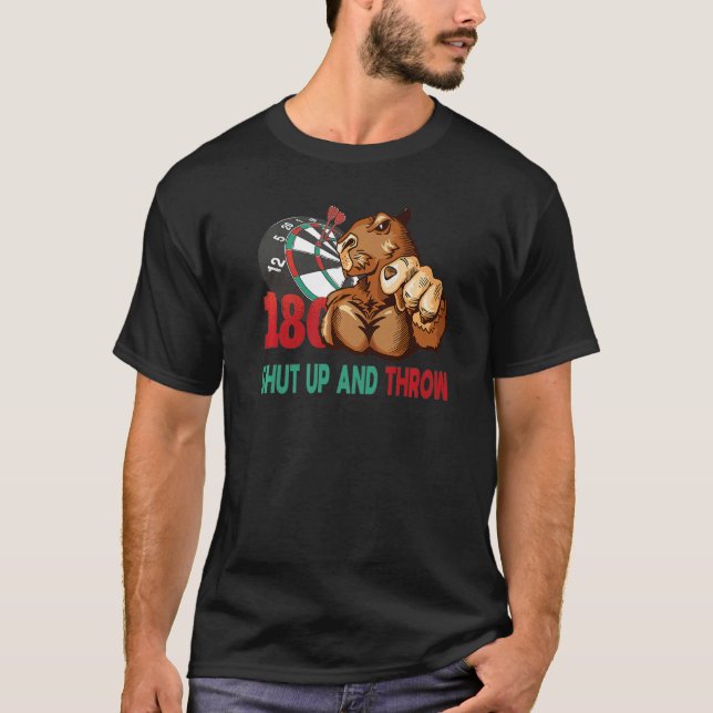 Darts Håll käft och stäng Capybara T Shirt (Framsida)