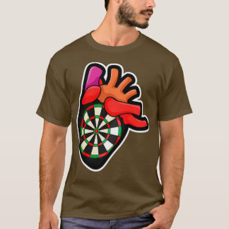 Darts Heart för en Darts Player T Shirt