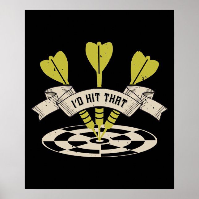 Darts - I'd Hit That Bullseye Poster (Framsidan)
