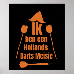 Darts-Ik Ben Een Hollands Darts Jongen Poster