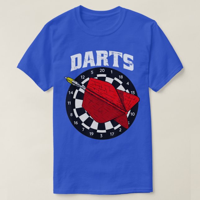Darts jersey för dart-spelare med dart och dartboa t shirt (Design framsida)