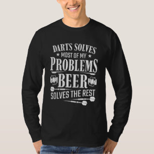 Darts löser mina problem Manar Beer Dartboard Dart T Shirt
