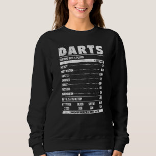 Darts Nutrition Facts Dart Player Fläkt Team Motiv T Shirt