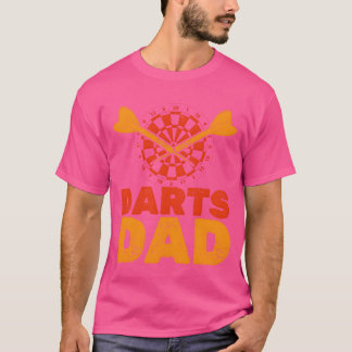Darts Pappa Dartboard Manar Dart Far retro T Shirt
