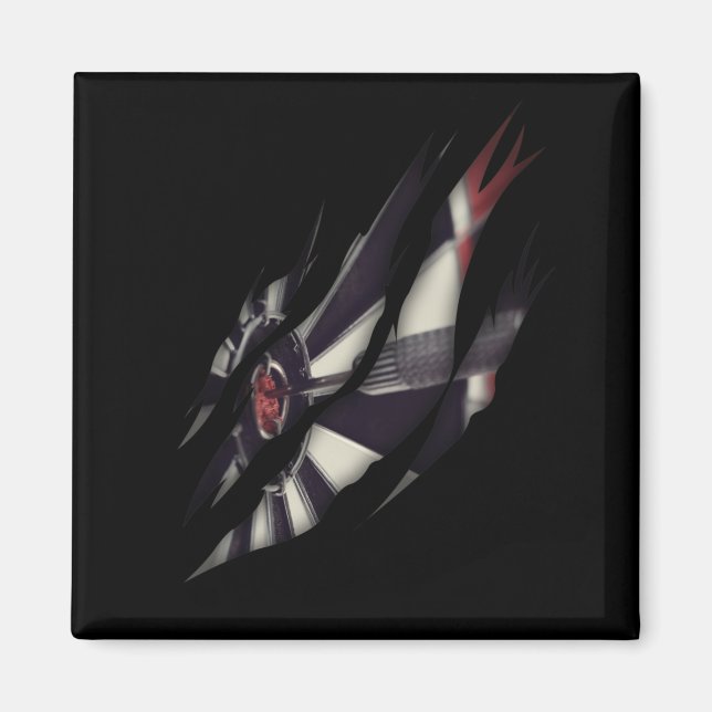 Darts Player Dart Board och Dart Throwing Magnet (Framsidan)