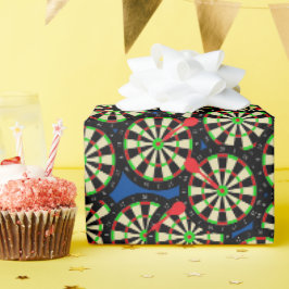Darts Player Dart Boards Patterned Birthday Presentpapper