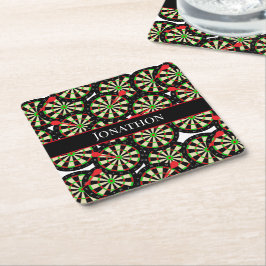 Darts Player Dart Boards Pub Darts Team Underlägg Papper Kvadrat