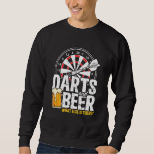Darts Player Gift 180 Darts & Beer Lång Ärmad Tröja