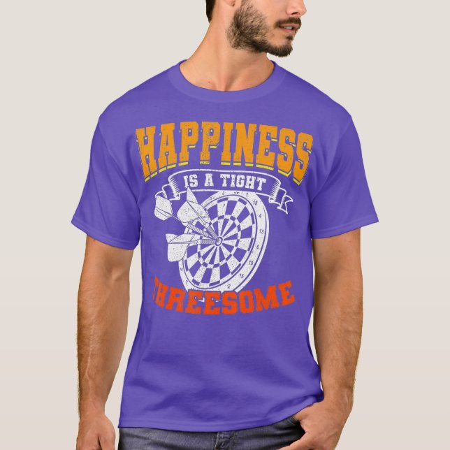 Darts Player Happity är en hård tröskel T Shirt (Framsida)