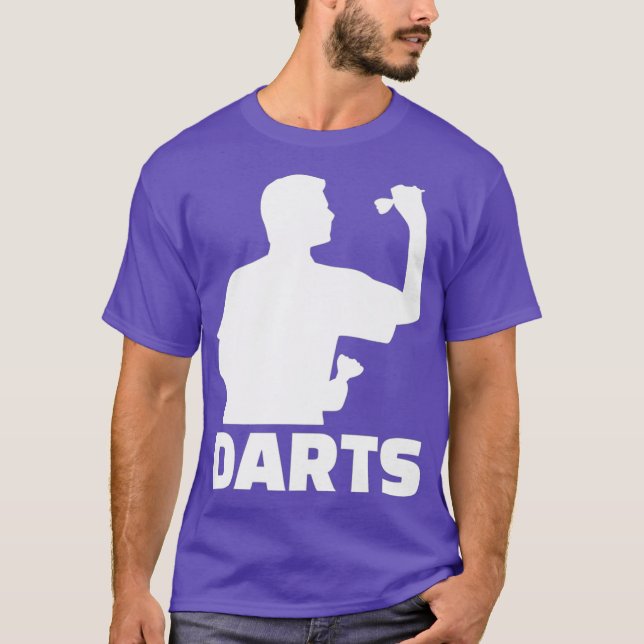Darts Player Premium T Shirt (Framsida)
