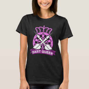 Darts Queen Dartboard Girl Dart Player T Shirt
