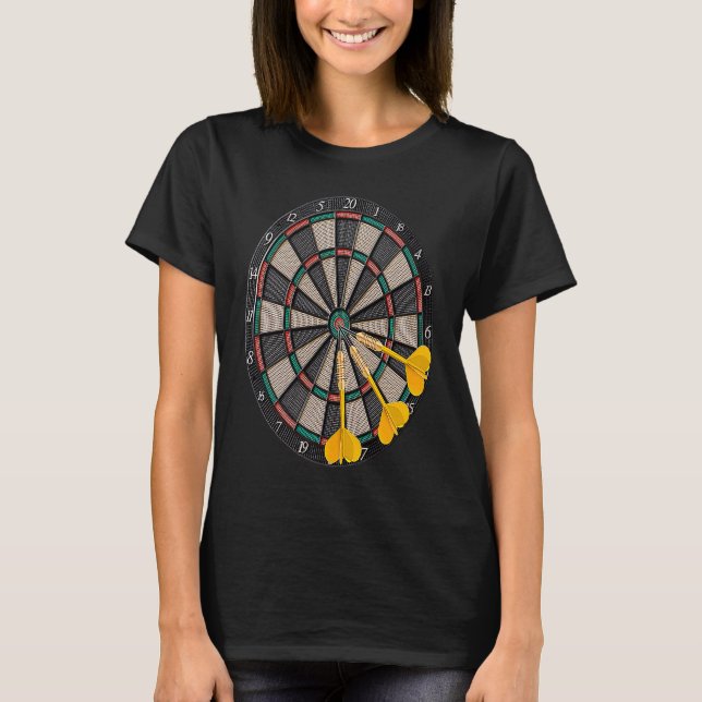 Darts Quote Skills Tactics Techniques Dartboard Sp T Shirt (Framsida)