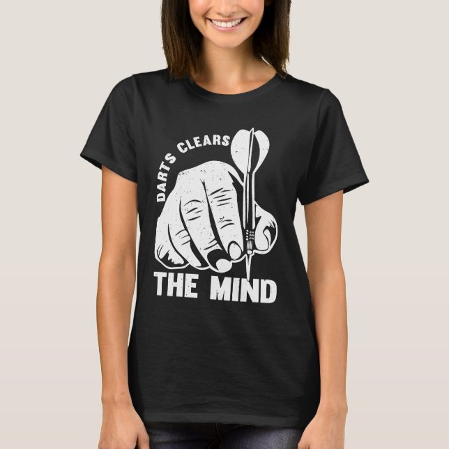 Darts Rensar sinnet jag Darts T Shirt (Framsida)