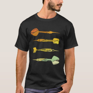 Darts Retro Vintage Sport Darts Bullseye Dart Play T Shirt