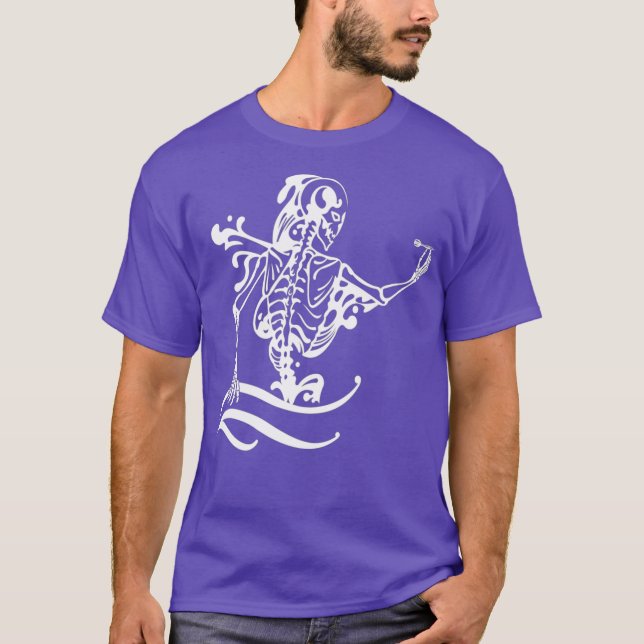 Darts Skeleton Dart Player T Shirt (Framsida)