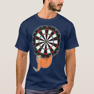 Darts Sloth Dartboard Regler Dart Scoring T Shirt