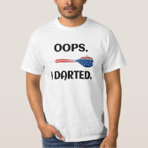 Darts T-Shirt-presenterar mörka spelare- oops I Da