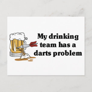 Darts Team Vykort
