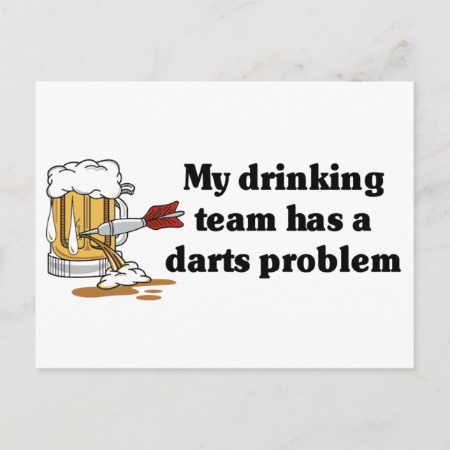 Darts Team Vykort (Framsida)