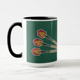 Darts Three darts on Custom background personalize Mugg