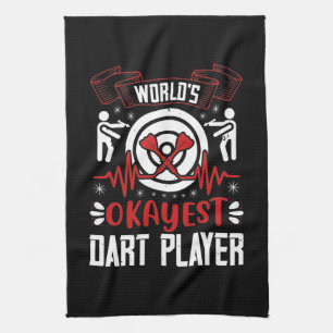 Darts - World's Okayest Dart Player Kökshandduk