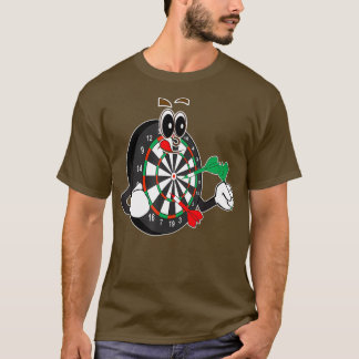 Dartsport - Dartboard med ansikte T Shirt