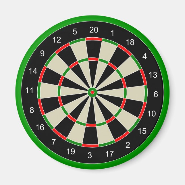 darttarget_Vector_Clipart DARTS DARTBOARD-MÅL Magnet (Framsidan)