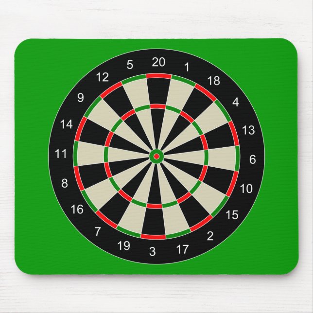 darttarget_Vector_Clipart DARTS DARTBOARD-MÅL Musmatta (Framsidan)
