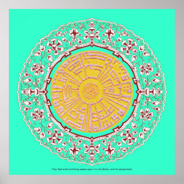 Darud Salat calligraphy ف ن-ا ل خ طد budfinans bud Poster