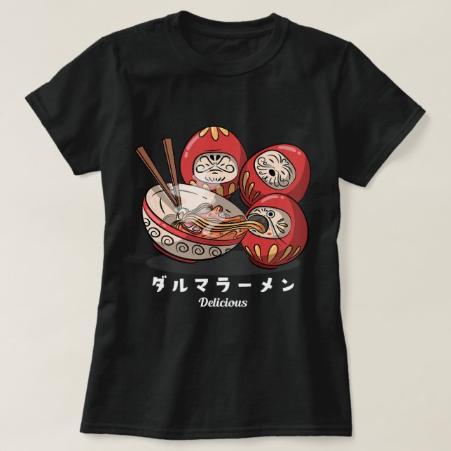Daruma Dharma Ramen Delicious Ramen Älskare G T Shirt (Design framsida)