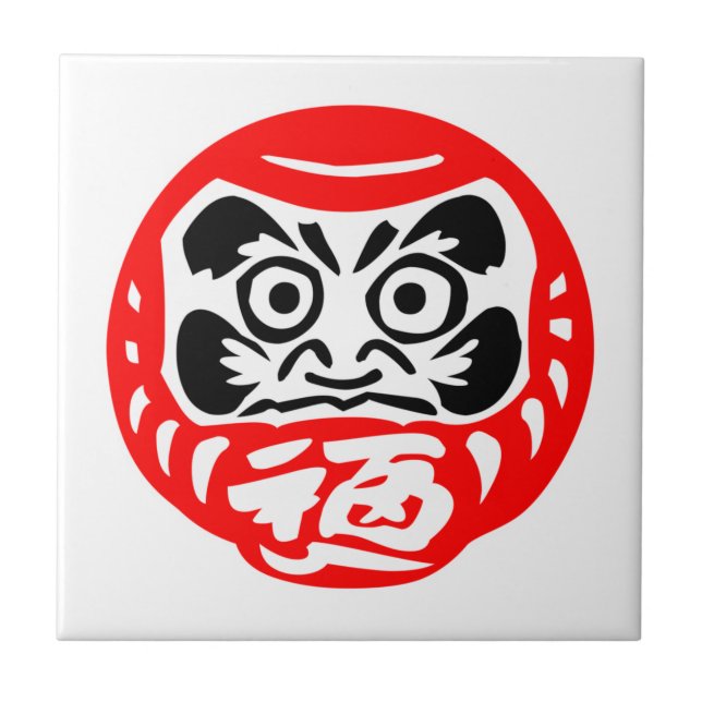 Daruma-docka Kakelplatta (Framsidan)
