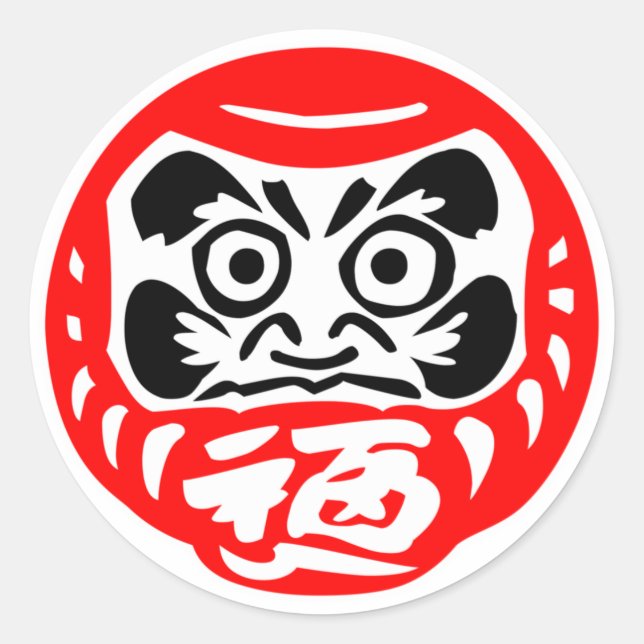 Daruma-docka Klistermärken (Framsida)