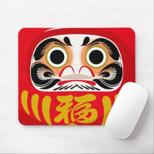 Daruma-docka (traditionell japansk lyckobringande  musmatta