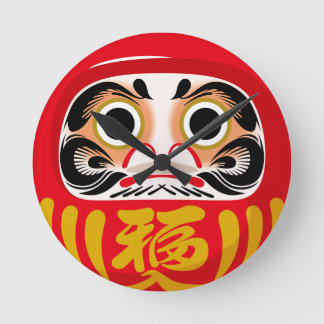 Daruma-docka (traditionell japansk lyckobringande rund klocka