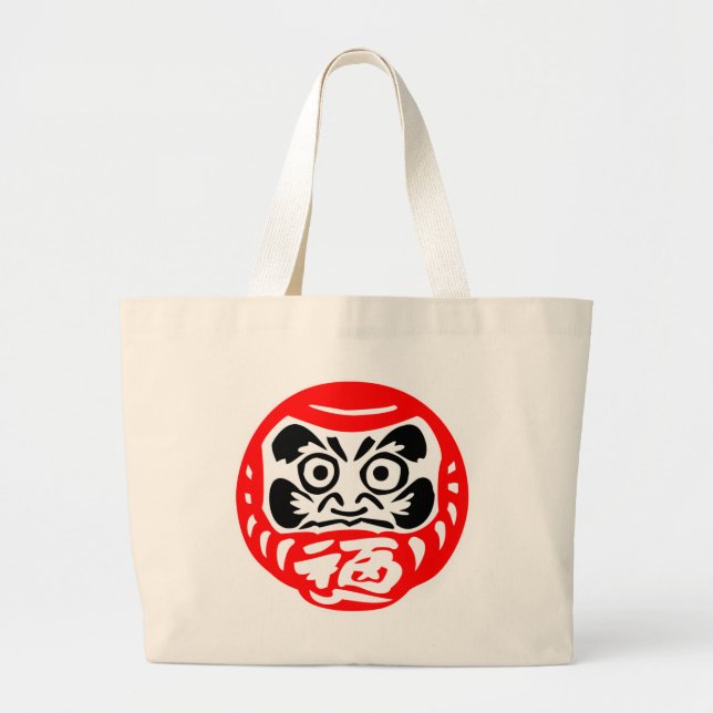 Daruma doll jumbo tygkasse (Framsidan)