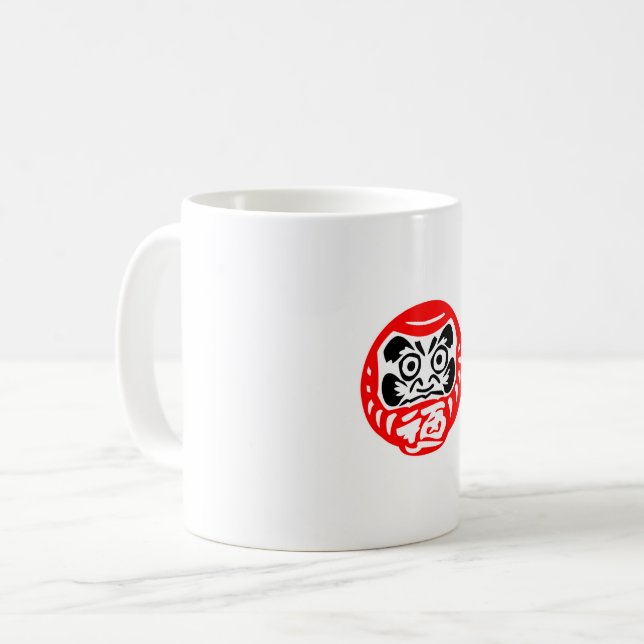 Daruma doll kaffemugg (Framsida vänster)