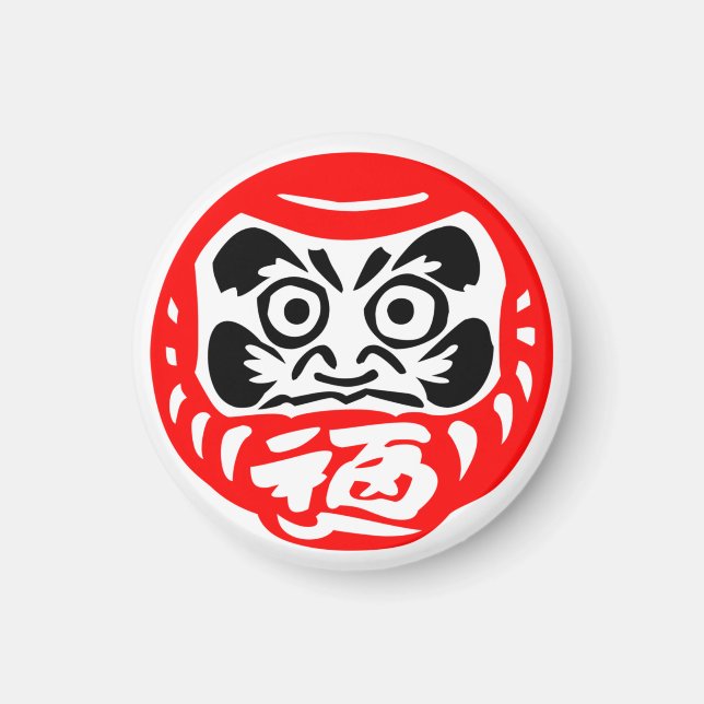 Daruma doll Magnets Magnet (Framsidan)