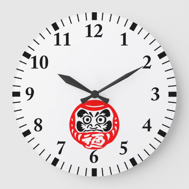 Daruma doll stor klocka (Framsida)