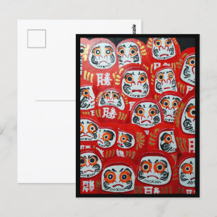 Daruma Dolls Painting av Alfred Fox Collectable Vykort