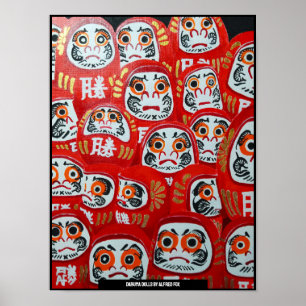 Daruma Dolls Painting av Alfred Fox Poster